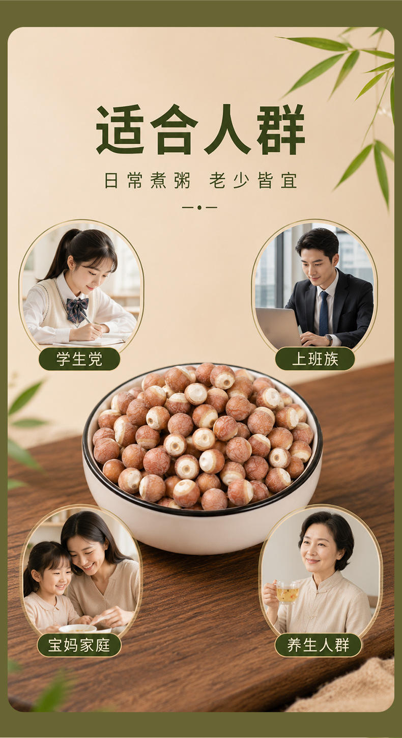 Organic Dried Gorgon Fruit Qian Shi 12mm Red Skin Euryale Seeds for Soup Congee and Four Spirits Decoction 250g specifications
