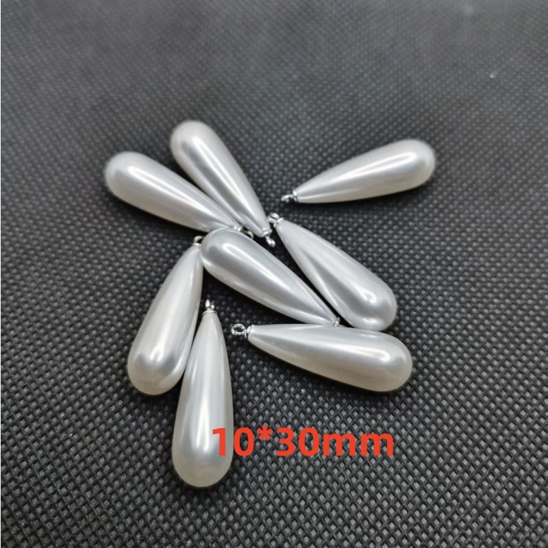 大型長水滴白kハンギングプラスチック模造真珠羊眼ハイライト純白diy材料靴服アクセサリー