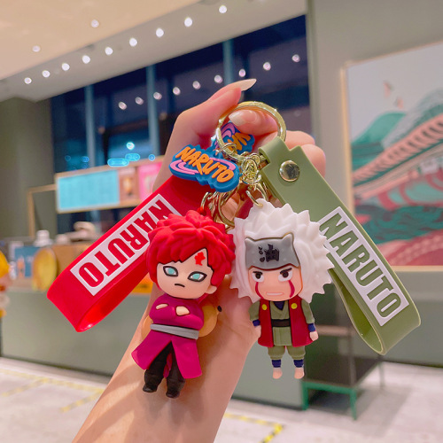 Naruto Cartoon Doll Keychain Wholesale Naruto Kakashi Key Pendant Gaara Car Keychain