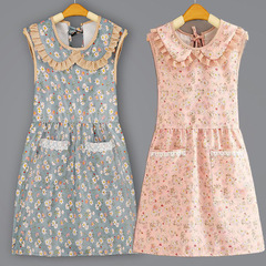 Cotton Apron Home Use Kitchen Durable Stylish Women's Fashion Influencer New Model Waist Apron Cooking Restaurant Special Princess Dress