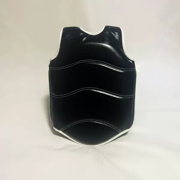 Children's Sanda Protectors Adult Muay Thai Boxing Training Fighting Chest Armor Breathable Fighting Protectors Black