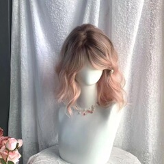 微醺小玫瑰假发全头套女微甜辣妹蛋蛋卷自然蓬松整顶假发全头套