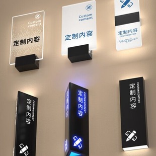 Modern Stomatological Hospital Department Brand Dental Logo Clinic Door Plate Acrylic Double-sided Luminous Prompt Plate 29x