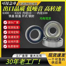高速滚珠深沟球轴承630063016302630363046305RSZZ工厂型号大全