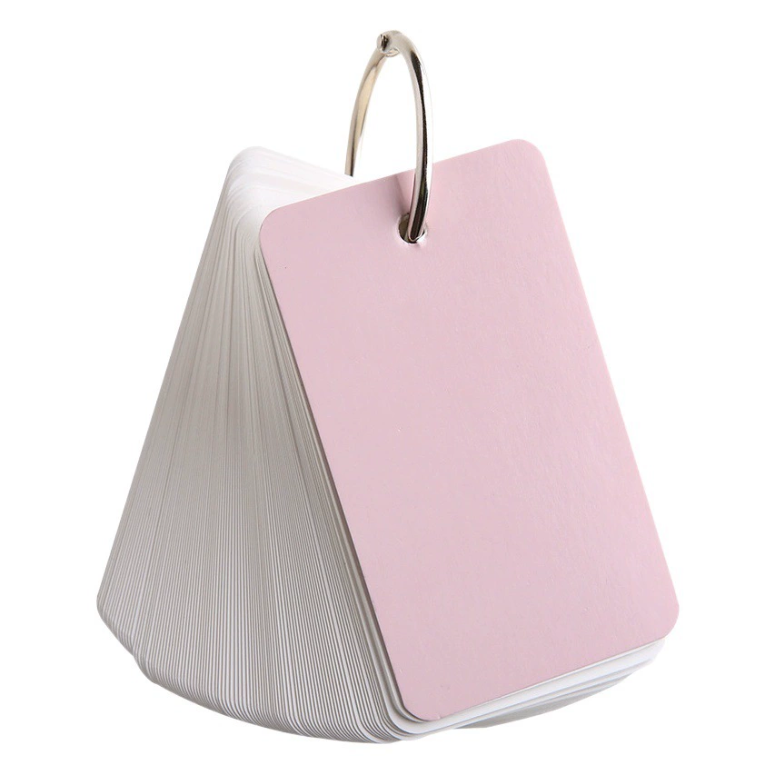 Пустая карточная бумага рукописные английские слова Белый жесткий картон маленькая карточка сообщение средней школы портативная книга памяти