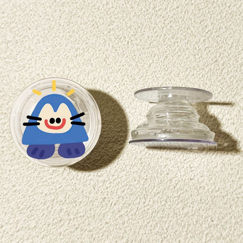 Ins adorable edición redonda creativa airbag soporte de teléfono móvil pegado rotación 360 retráctil perezoso persiguiendo el drama de escritorio