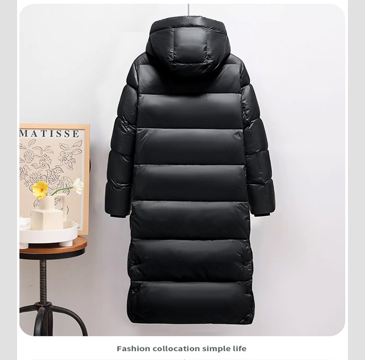 Herrkläder Svart och guld Rock jacka herr lång kappa vinter förtjockade arbetskläder utanför säsongen äkta märke luva varm_voghion.com