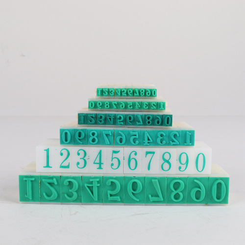 Green rubber s-3 number combination date stamp 0-9 adjustable year month day production date stamp supermarket pharmacy price stamp