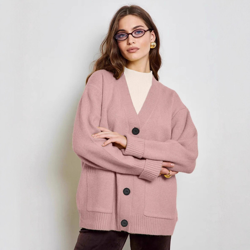 Вязаный Cardigan Autumn and Winter Sweater Jacket New Women's Knitted Cardigan