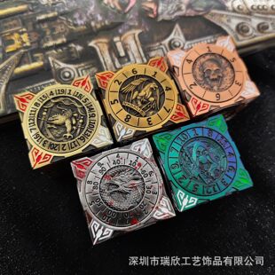 7 в одном шестигранные вращающиеся металлические кости COC Run Group DND Dragon & Dungeons RPG Ctsulu Ролевая игра