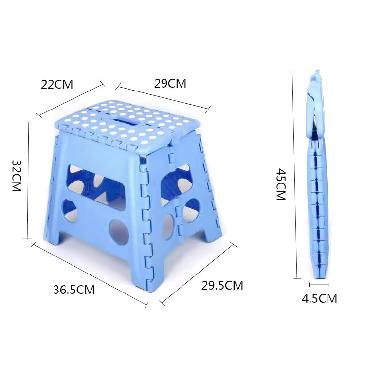 Taburete plegable portátil de plástico, liviano y resistente, ideal para camping, pesca o uso doméstico