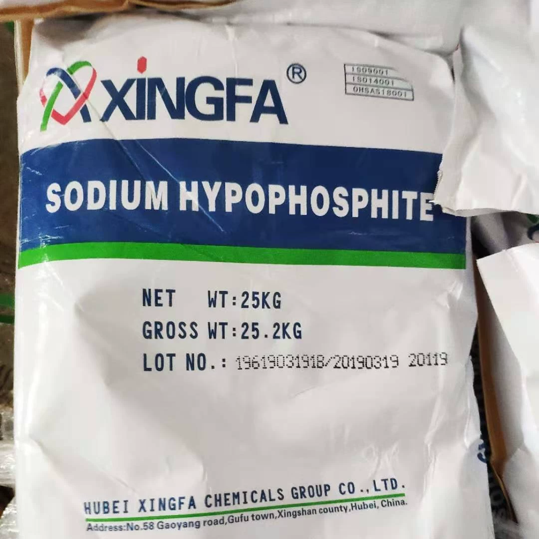 Гипофосфит натрия Хубэй, отдельная упаковка, доступен гипофосфит натрия Xingfa, гипофосфит натрия промышленного класса