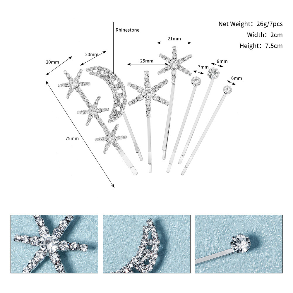 INS New Daily Bangs clip lateral rhinestone clip de pelo accesorios para el cabello chica clip lateral puesto suministro horquilla al por mayor