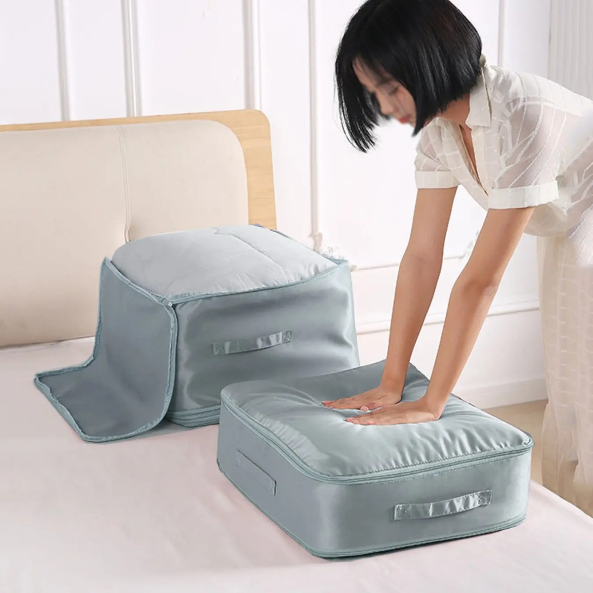 Japón encantador dibujos animados tablero de ajedrez bolsas de lápiz de gran capacidad bolsas de lápiz bolsas de almacenamiento de lienzo estudiantes bolsas de papelería