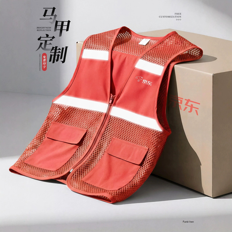 Reflective Vest for Express Delivery and Logistics Workwear, Mesh Breathable and Comfortable, Custom Embroidered Logo, Safety Vest Reflective Vest for Express Delivery and Logistics Workwear, Mesh Breathable and Comfortable, Custom Embroidered Logo, Safety Vest
