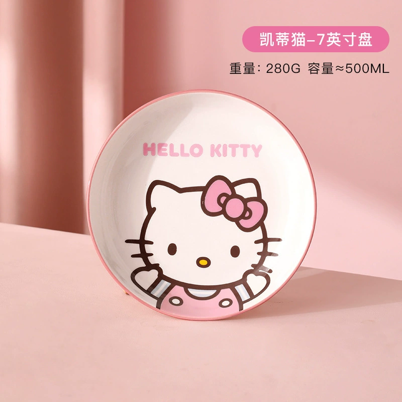 Sanrio, hello kitty, ceramic tableware, set