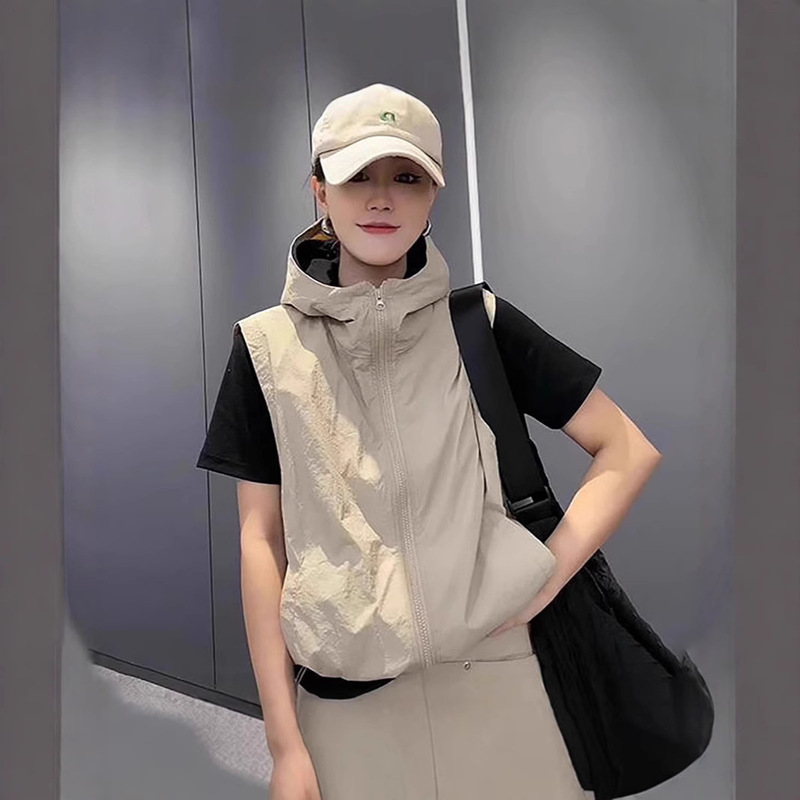 2025 Spring New Easiest for Match Loose Vest Women's Casual Sports Vest Outdoor Jacket Vest