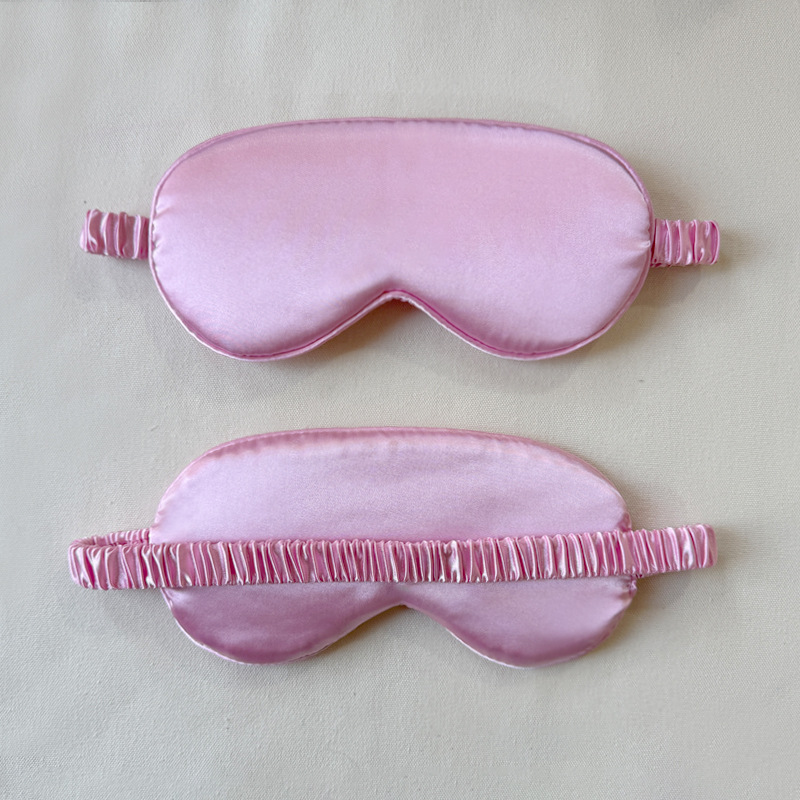 En stock al por mayor máscara de ojo satinado sueño sombreado estudiante transpirable intestino grueso elástico aire viaje máscara de ojo