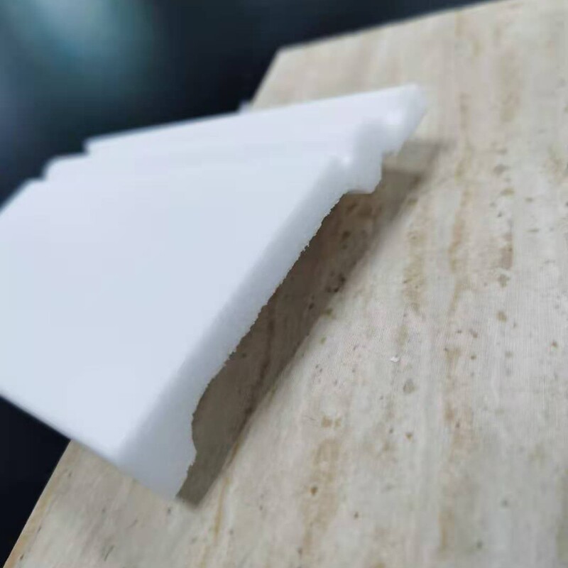 Trendy Ps Skirting Board Wall Protector New Material Corner Board Indoor Skirting Strip White Decorative Building Material Trendy Cross-Border