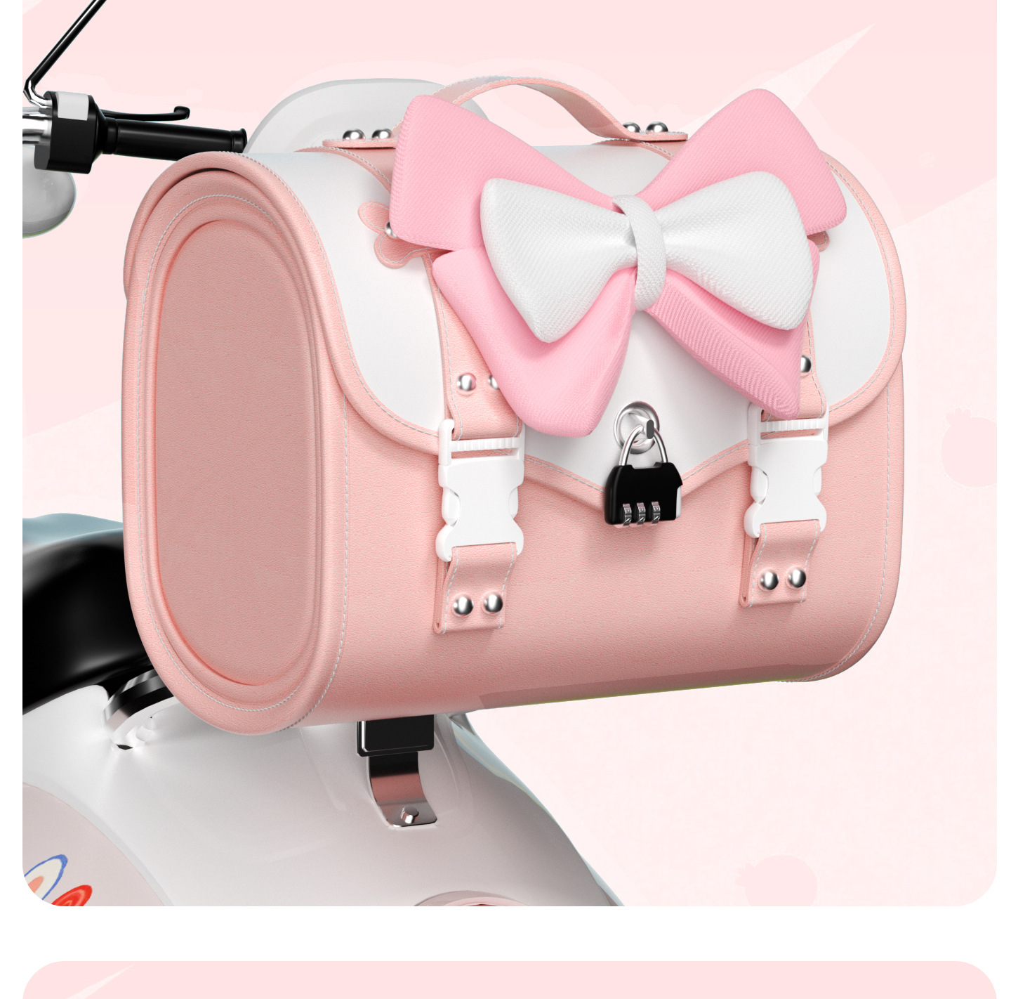 Electric Vehicle Trunk Large Waterproof Motorcycle Storage Tail Bag Battery Car Hanging Bag Universal Decorative Rear Tail Bag