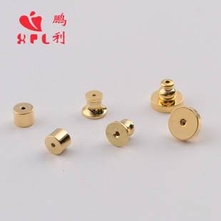 Gold Lathe Earplug Cylindrical Bamboo Section Small Man Waist Color Preservation smooth Ear Plug Earring Plug Fashion High-end Bamboo Section Shape