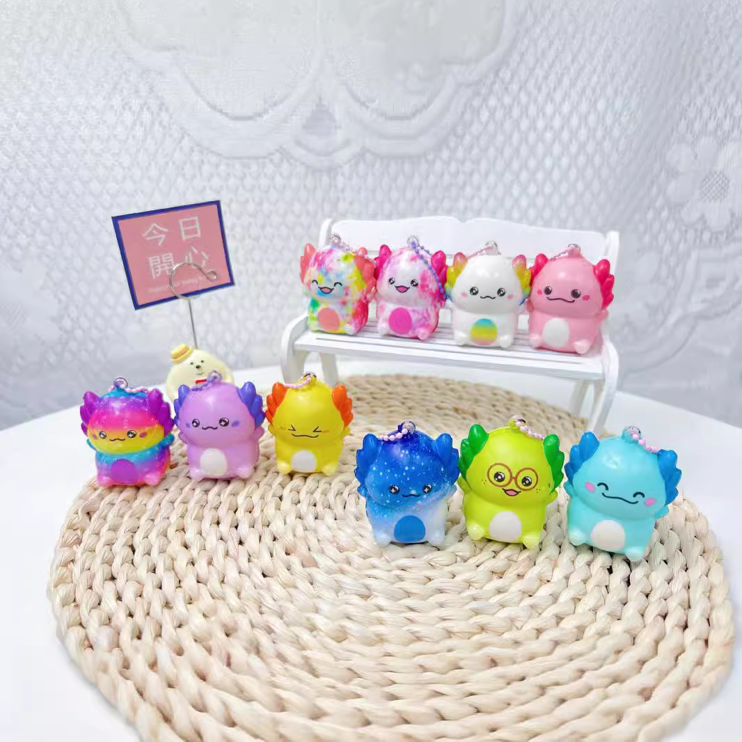 B Tutu desahogo pellizco música colgante embalaje de caja de PVC decoración europea mochila escolar lindo juguete de rebote lento juguete pequeño