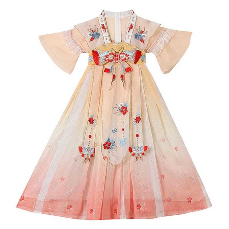 Tang Suit 2026 New Summer Super Fairy Dress for Little Girls, Stylish Children's Ancient Costume Summer Outfit, Children's Day Girls' Hanfu