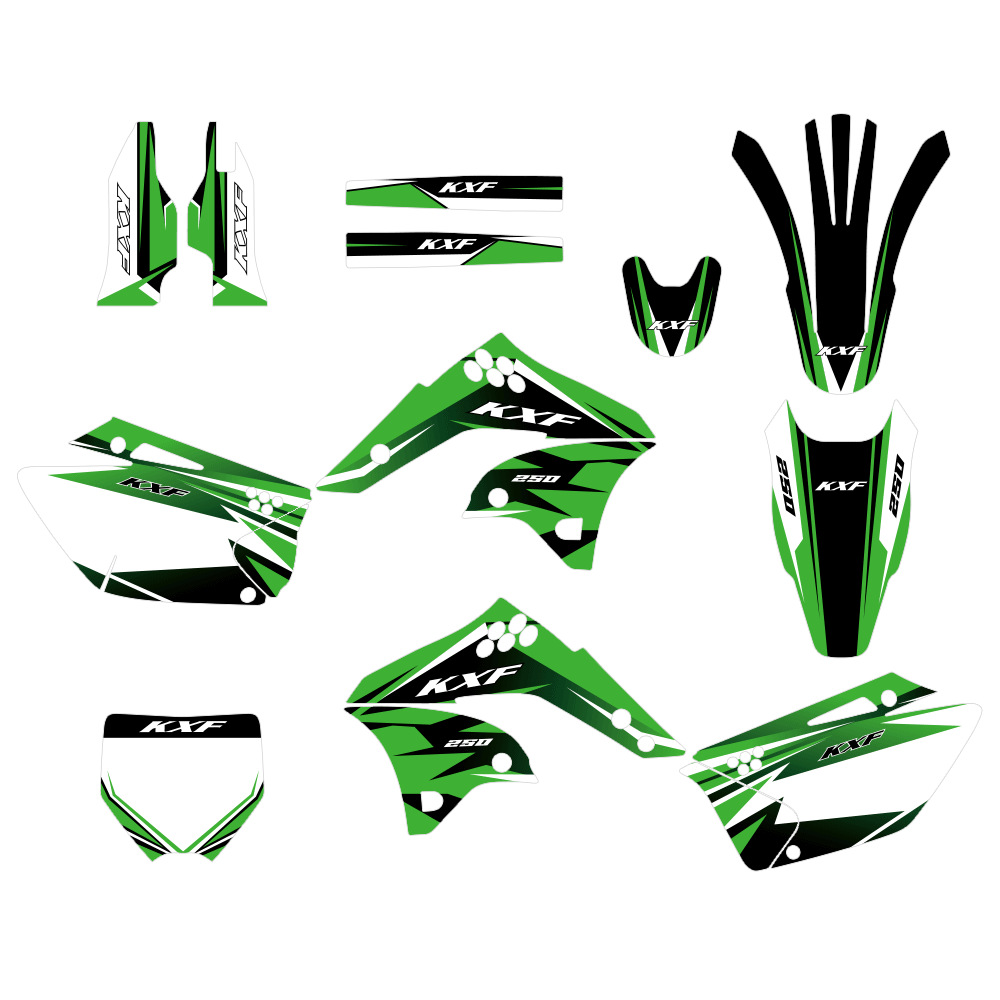 Aplicable para KX250F KXF250 KX250F 06 - 08 años pegatinas de motocicleta todoterreno decoración de la personalidad pegatinas image 7