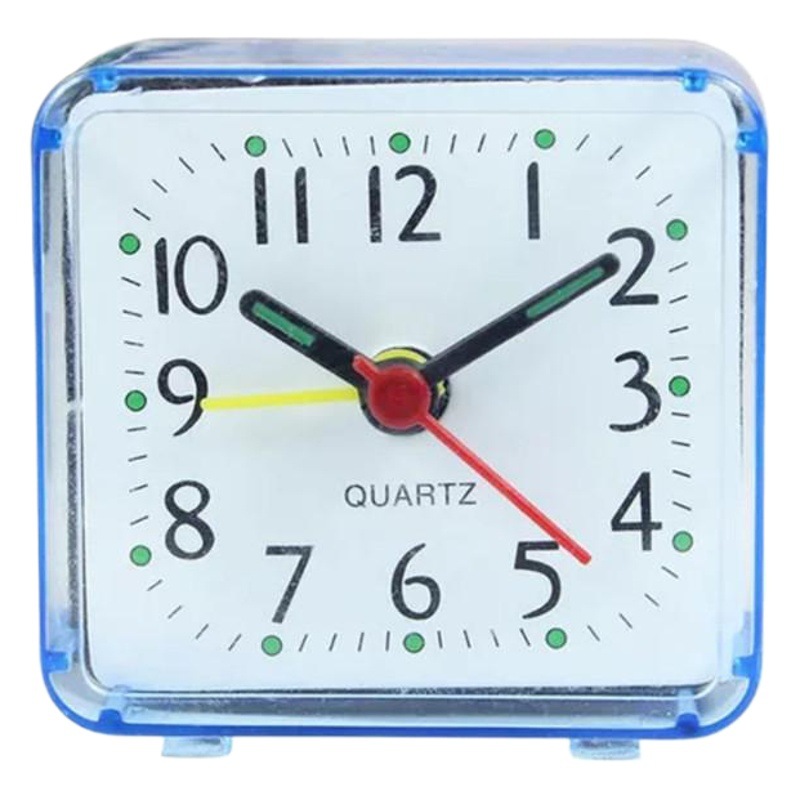 Creative Square Crystal Small Alarm Clock Candy Color Fashionable Bedroom Student Gift Small Alarm Clock