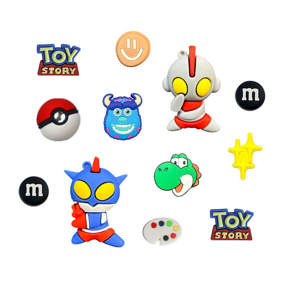 [Ultraman series] hole shoes shoes flower detachable diy cartoon accessories high sense shoe buckle in stock