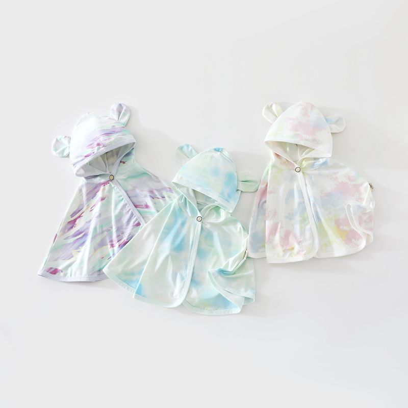 Summer sun protection cape/jacket for infants and toddlers, made of thin and breathable ice silk, suitable for children and boys.