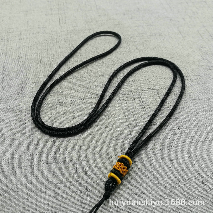 智贝SKU图_6手工编织可调节菠萝结玉器挂绳吊坠绳子玉坠