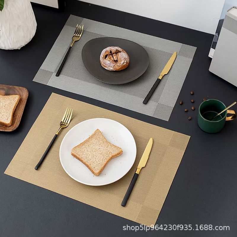 almohadilla de comedor almohadilla de aislamiento térmico almohadilla de mesa a prueba de quemaduras almohadilla de platos impermeable a prueba de aceite sin lavado estilo chino precio al por mayor espeso estilo nórdico