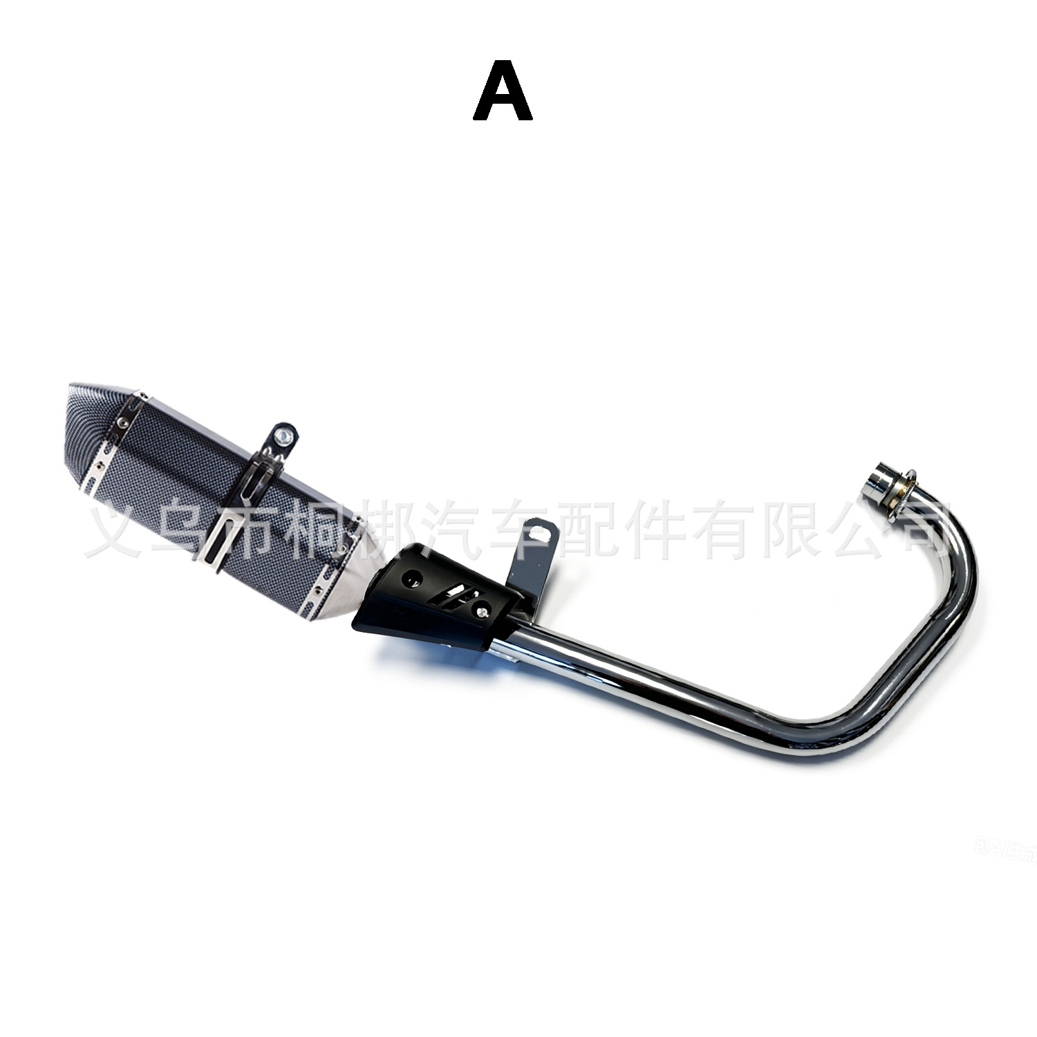 Motorcycle exhaust pipe suitable for Honda CG125 CG 125, complete motorcycle exhaust system with silencer