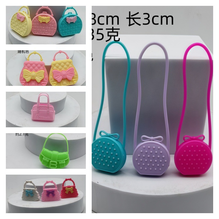 Barbie New Bag Toy Accessories Doll Pink Bow Handbag Play House Toy Accessories