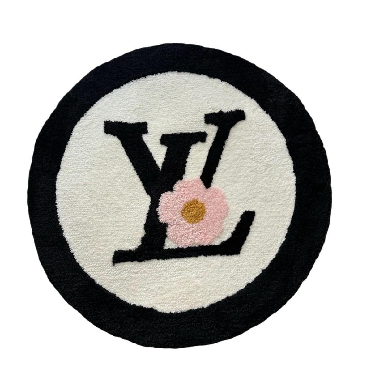 둥근 플록 카펫 가볍고 고급스러운 스타일 고급 침실 침대 옆 담요 거실 물 흡수 및 먼지 방지 관리가 쉬운 냉각 매트