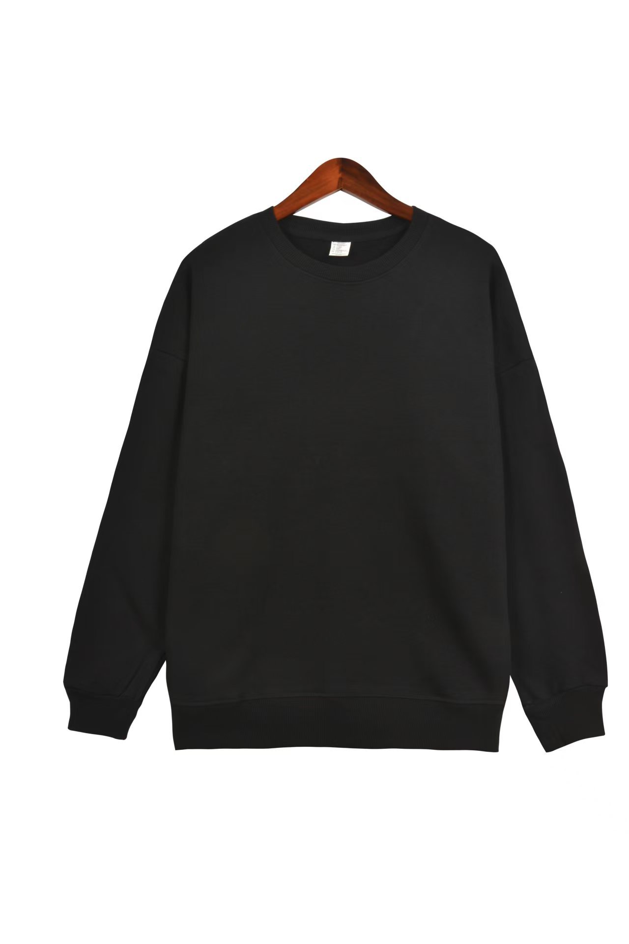 360 terry crew neck black