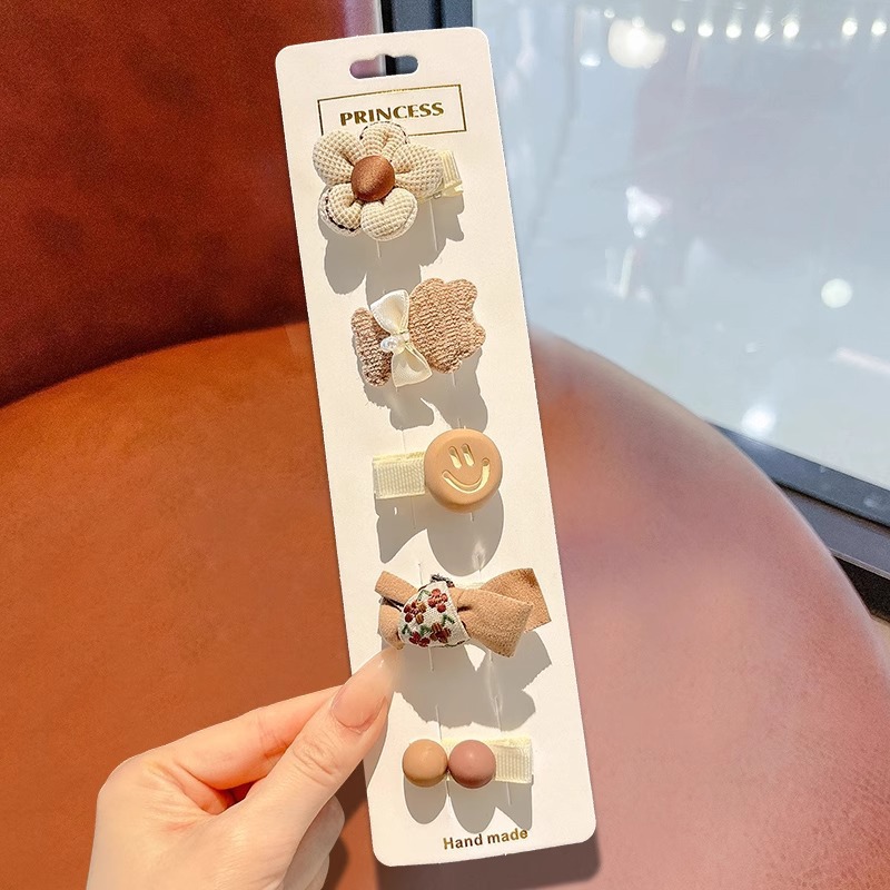 Clip para el cabello de bebé niñita no daña la tarjeta de cabello para niños adorable clip de cabello de mar de supercabel