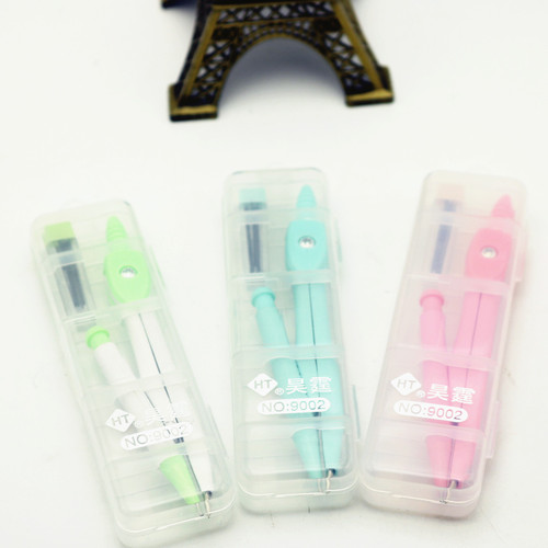 Set of Metal Compass 9002 Boxed Lead Pencil Student Three-in-One Drawing Geometric Instruments Engineering Drafting Compass Wholesale