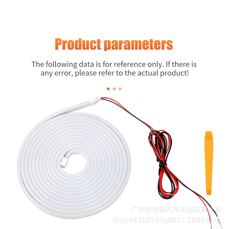 Cross-Border Car Trunk Streamer Light Atmosphere Light Silicone Led Car Decorative Light Stall Tail Box Lighting Strip