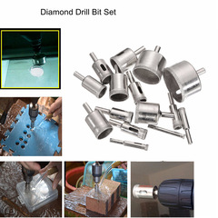 15-Piece Set Diamond Glass Hole Puncher, Ceramic & Marble Hole Puncher, Rosary Bead Shaping and Polishing Tool