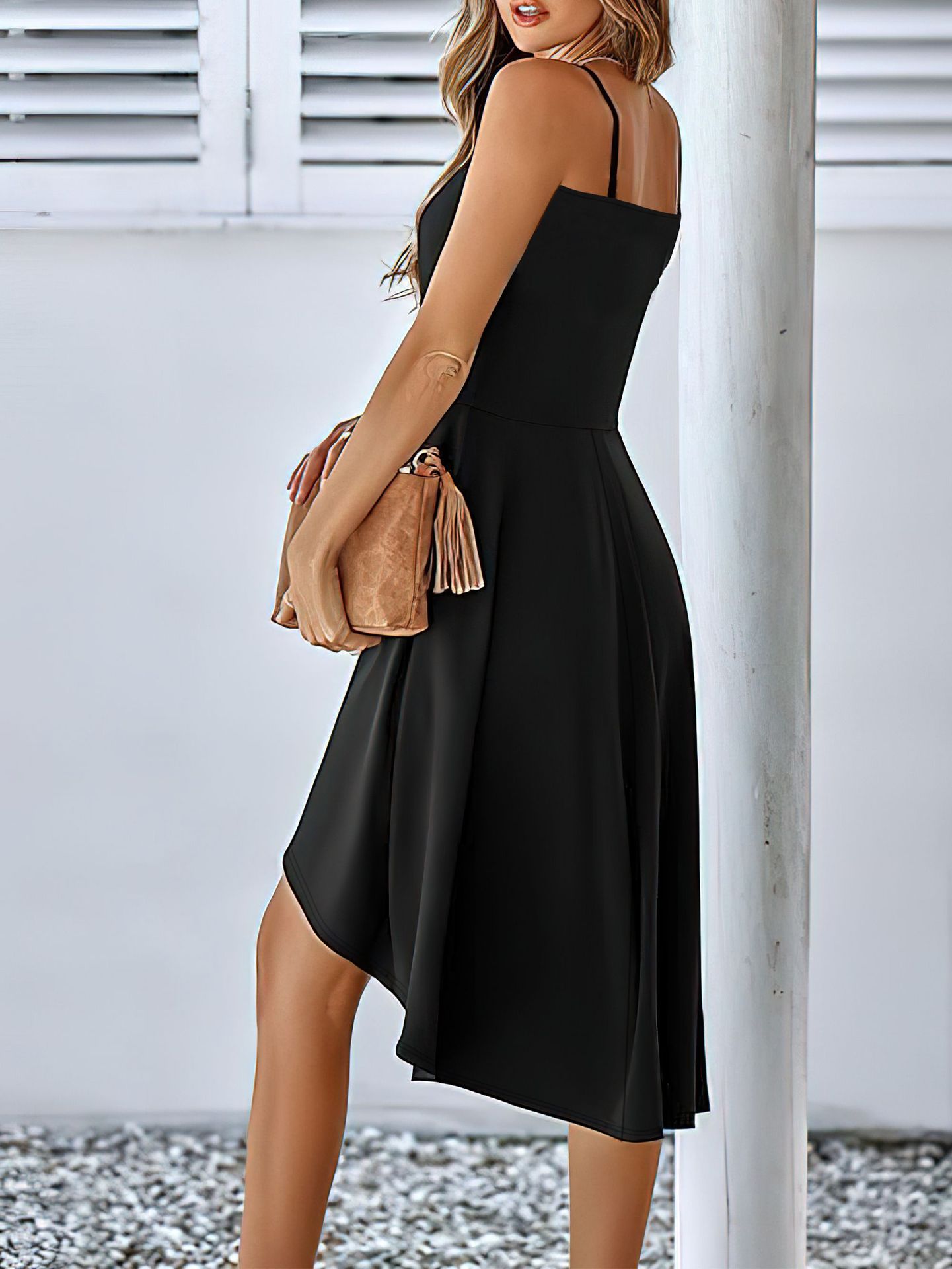 Spring Summer Sexy Sexy High Elastic Solid Color Women Dress Women Clothing