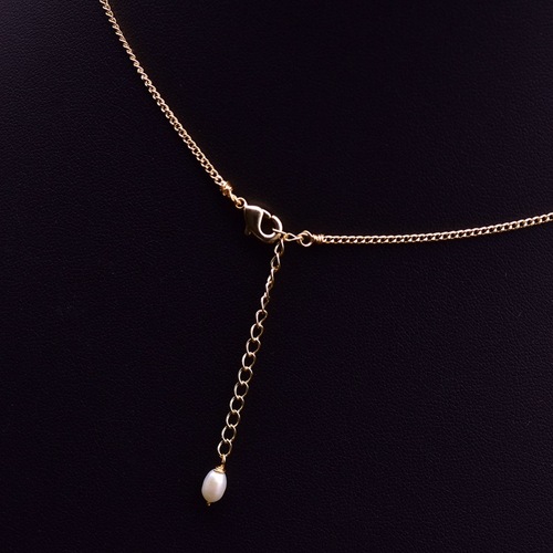 Natural freshwater pearl braided set necklace female personality leaf sweater chain clavicle chain handmade jewelry wholesale