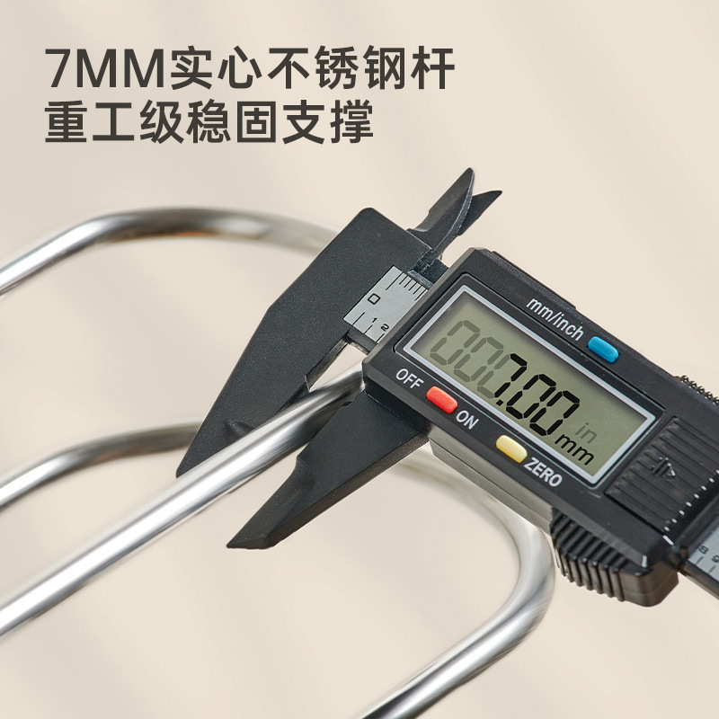 吸盤タオルラック卸売バスルームパンチフリーバスルーム収納ステンレス鋼ダブルロッドバスタオルラックタオル収納ラック|undefined