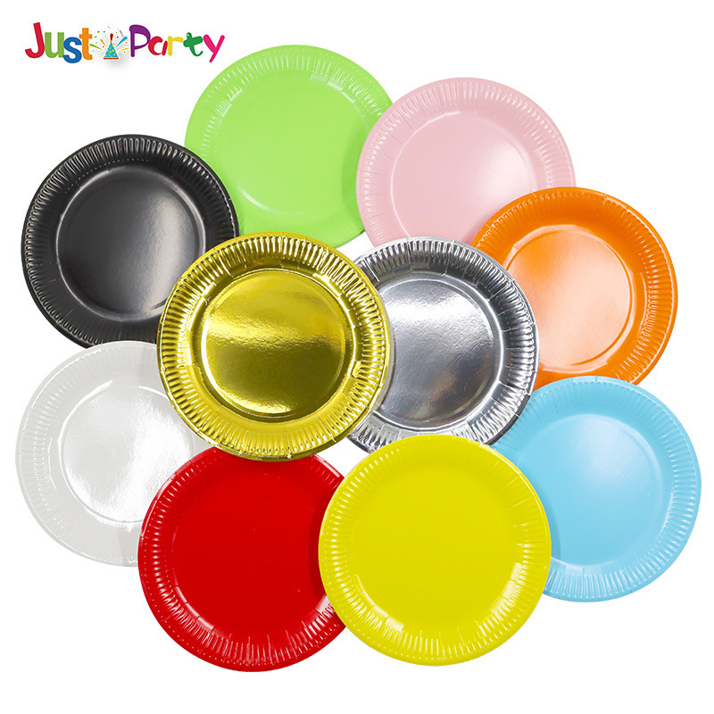 Birthday Party Disposable 7inch Solid Color Paper Plate Paper Plate Bowl Colorful Disc Holiday Party Cake Fast Food Plate Factory Birthday Party Disposable 7inch Solid Color Paper Plate Paper Plate Bowl Colorful Disc Holiday Party Cake Fast Food Plate Factory