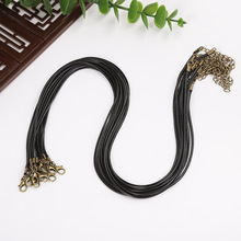 蜡线项链饰品配件diy项链绳龙虾扣皮绳吊坠绳蜡绳批发