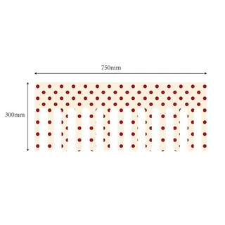 Día de la madre de siete colores, 520 vals, película estereotipada, película de forma de punto de onda redonda roja, flor floral, bolsa DIY
