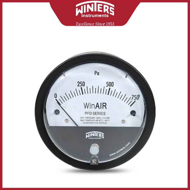 WINTERS文特斯PFD-40差压计750Pa1/8NPT连接IP67压铸铝外壳包邮