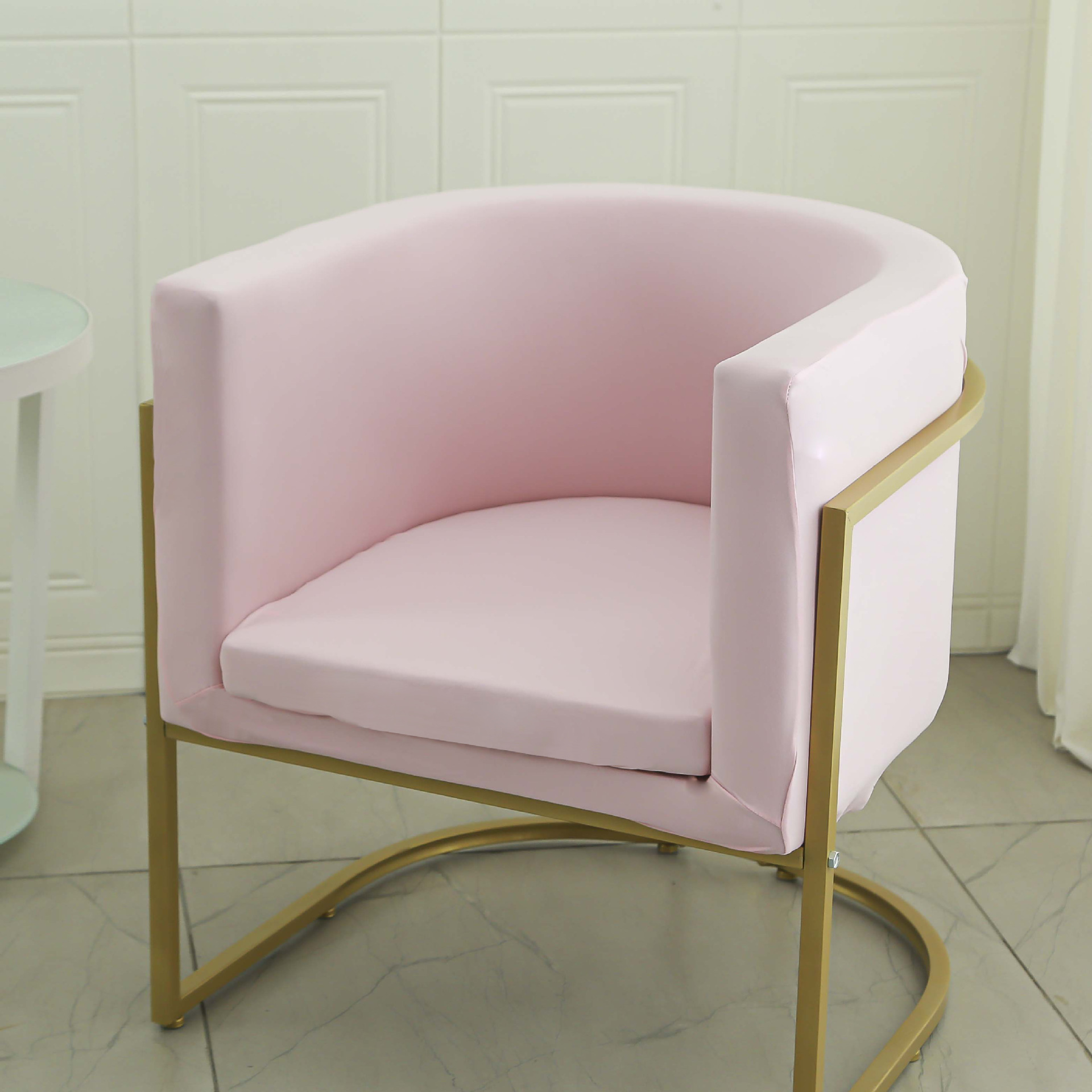 Cubierta de la silla de la mesa de comedor curva universal elástica 2024 nueva funda de la silla de uñas, respaldo, funda de sofá pequeña para el hogar