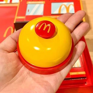 McDonald's bell hand press the bell to grab the bell to grab the clap artifact front desk serving table bell to call people pet ring bell toy